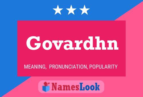 Постер имени Govardhn