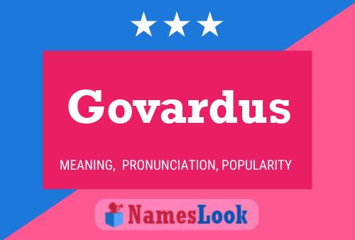 Постер имени Govardus