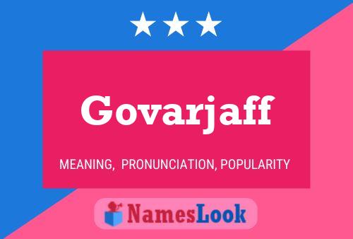 Постер имени Govarjaff