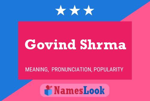 Постер имени Govind Shrma