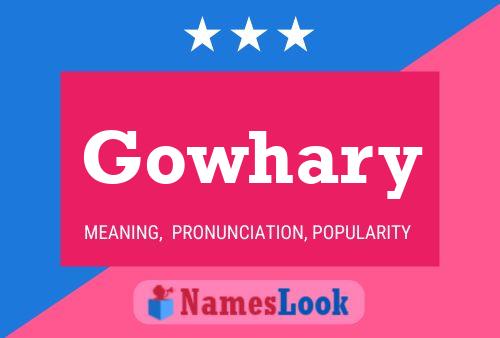 Постер имени Gowhary