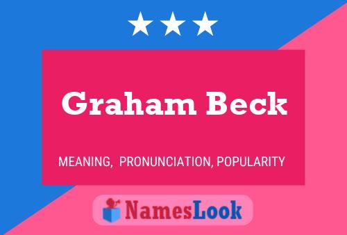 Постер имени Graham Beck