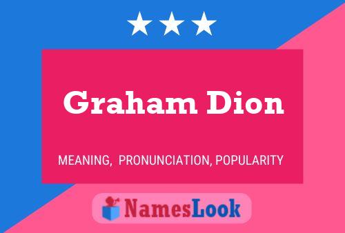 Постер имени Graham Dion