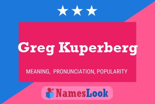 Постер имени Greg Kuperberg