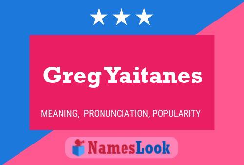 Постер имени Greg Yaitanes