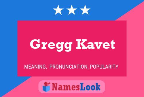 Постер имени Gregg Kavet