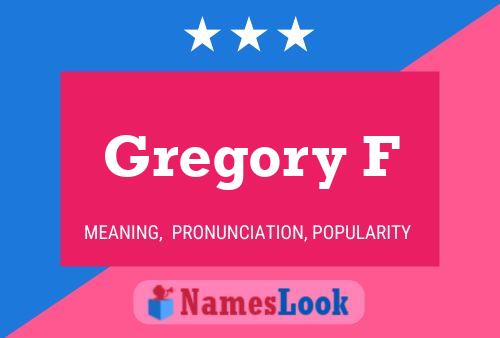 Постер имени Gregory F