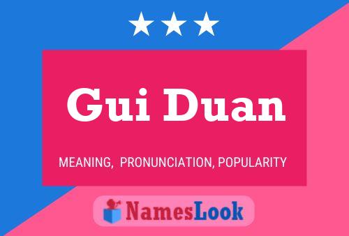 Постер имени Gui Duan