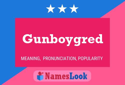 Постер имени Gunboygred