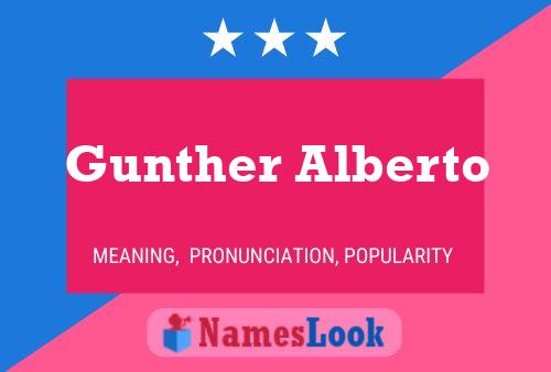 Постер имени Gunther Alberto