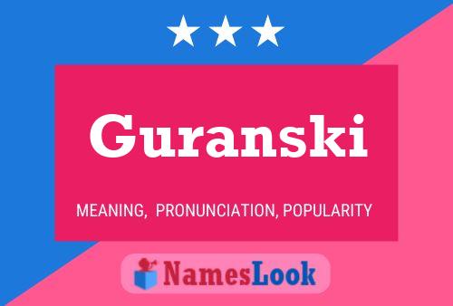 Постер имени Guranski