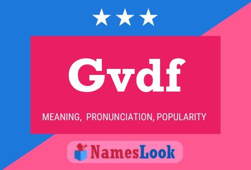 Постер имени Gvdf