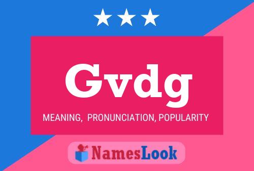 Постер имени Gvdg