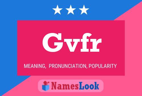 Постер имени Gvfr