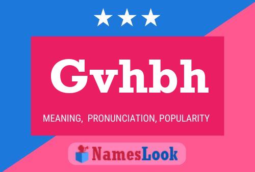 Постер имени Gvhbh