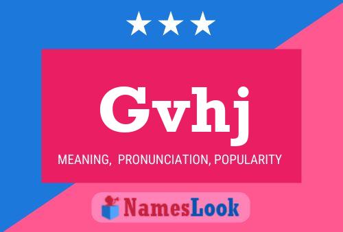 Постер имени Gvhj