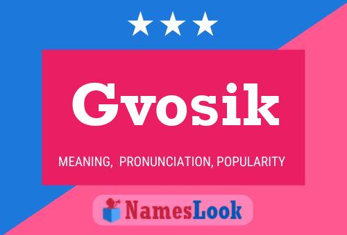 Постер имени Gvosik