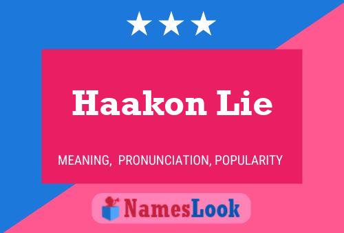 Постер имени Haakon Lie