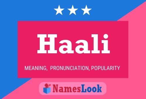 Постер имени Haali