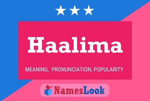 Постер имени Haalima