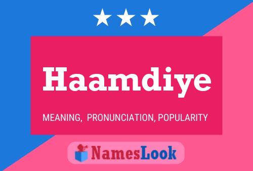 Постер имени Haamdiye