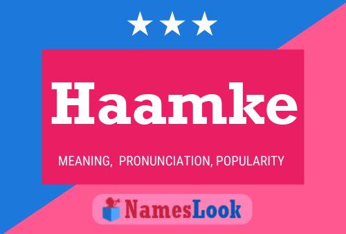 Постер имени Haamke