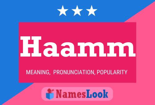 Постер имени Haamm