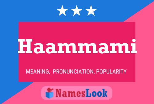 Постер имени Haammami