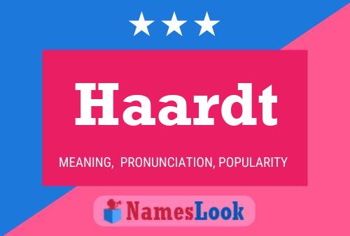 Постер имени Haardt