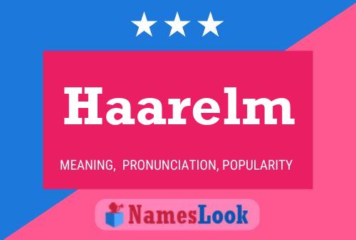 Постер имени Haarelm