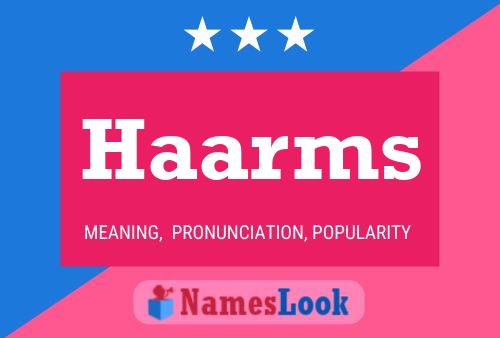 Постер имени Haarms