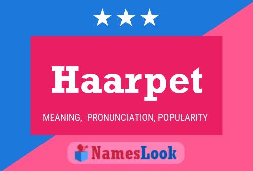 Постер имени Haarpet