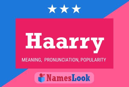 Постер имени Haarry