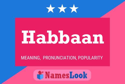 Постер имени Habbaan