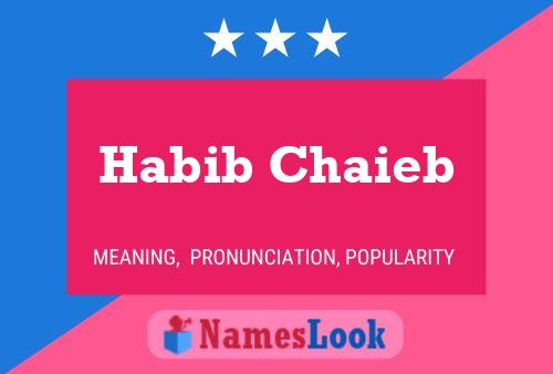 Постер имени Habib Chaieb