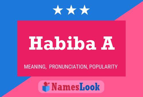 Постер имени Habiba A