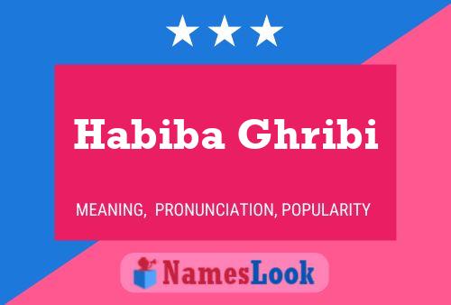 Постер имени Habiba Ghribi