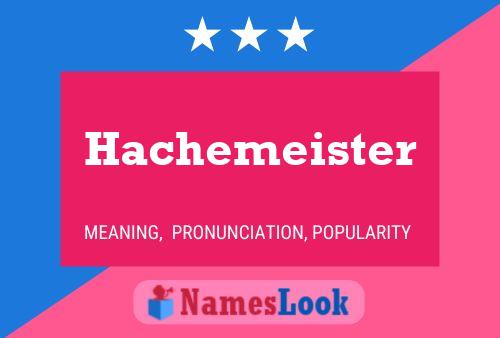 Постер имени Hachemeister