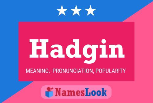 Постер имени Hadgin