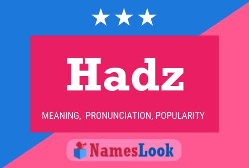 Постер имени Hadz