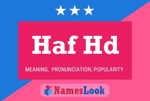 Постер имени Haf Hd