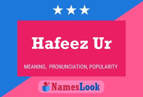 Постер имени Hafeez Ur