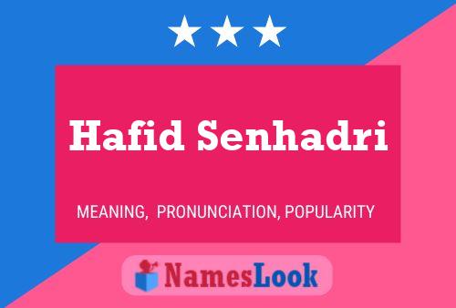 Постер имени Hafid Senhadri