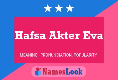 Постер имени Hafsa Akter Eva