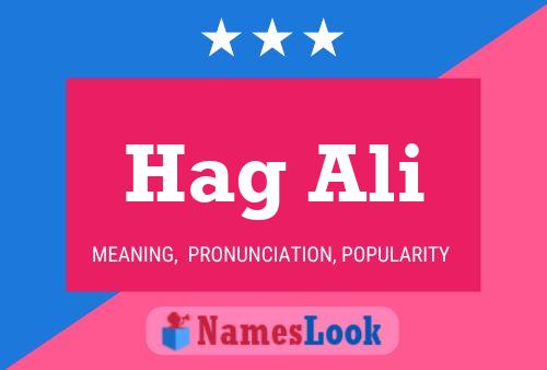 Постер имени Hag Ali