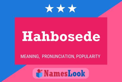 Постер имени Hahbosede