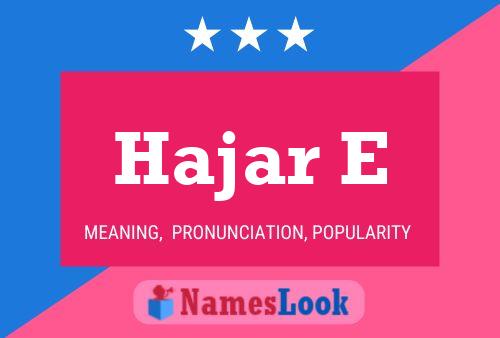 Постер имени Hajar E