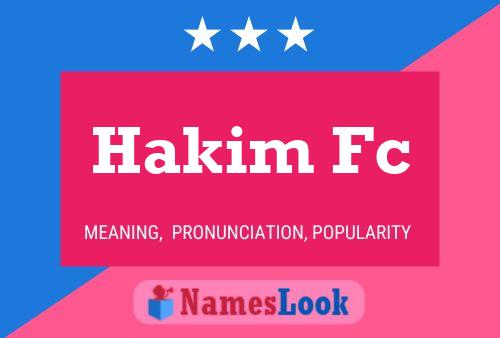 Постер имени Hakim Fc