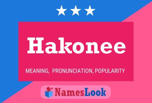 Постер имени Hakonee