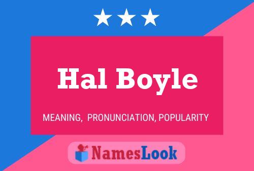 Постер имени Hal Boyle